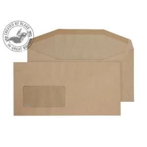 Image of Blake Purely Everyday DL 80gm2 Gummed Window Mailer Envelopes Manilla