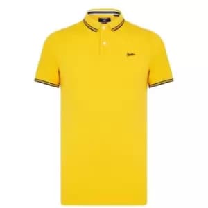 Image of Superdry Vt Tipped Polo Shirt - Gold