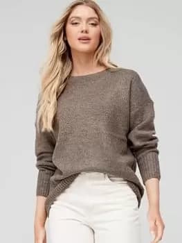 Image of Only Nanjing Pullover Knitted Jumper - Brown, Brown Size M Women