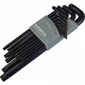 Image of Faithfull 13 Piece Torx Long Arm Key Set