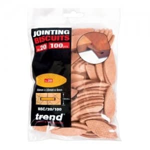 Image of Trend Wood Jointing Biscuits Size 20 Pack of 100