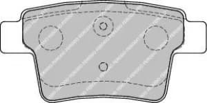Image of Ferodo FDB1885 Brake Pad Set Rear Axle Premier Car