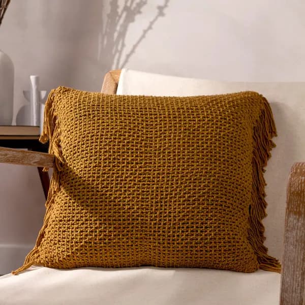 Image of Nimble Cushion Honey, Honey / 45 x 45cm / Polyester Filled