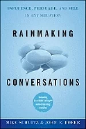 Image of rainmaking conversations influence persuade and sell in any situation