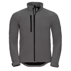 Image of Russell Mens Water Resistant & Windproof Softshell Jacket (3XL) (Titanium)