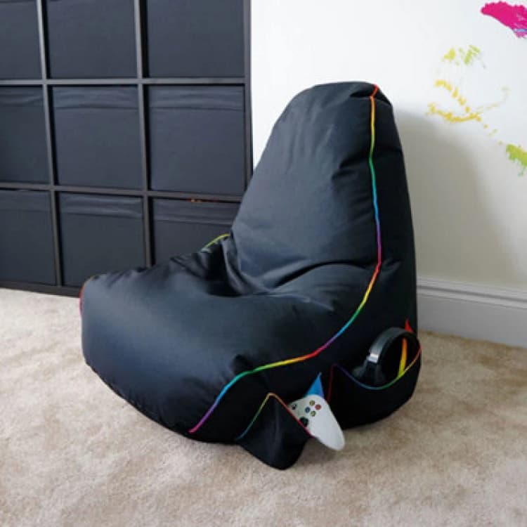 Image of Rucomfy Beanbags Rucomfy Gaming Bean Bag Chair - Black