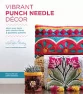 Image of vibrant punch needle decor adorn your home with colorful florals and geomet