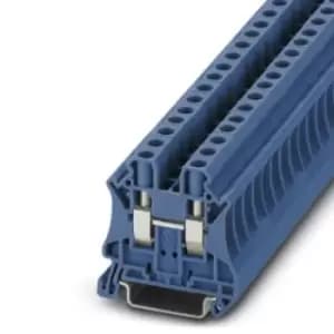 Image of Phoenix Contact Ut 6 Bu. Terminal Block, Din Rail, 2Pos, 10Awg