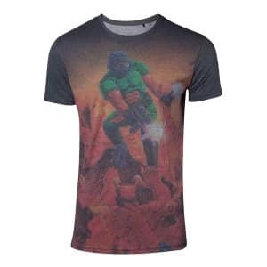 Image of Doom - Box Art Sublimation Mens Large T-Shirt - Multi-colour