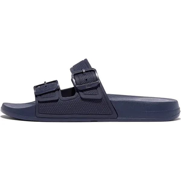 Image of FitFlop Womens Iqushion Pool Slides Sandals - UK 5 Blue female PS3796MID5