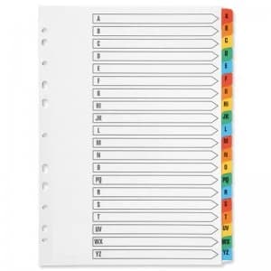 Image of Q Connect Index A-z Brd Reinf Multicol