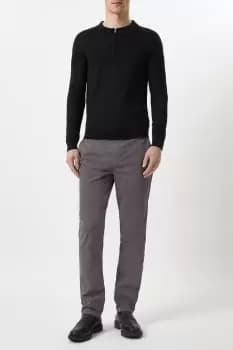 Image of Mens Slim Fit Charcoal Chino Trousers