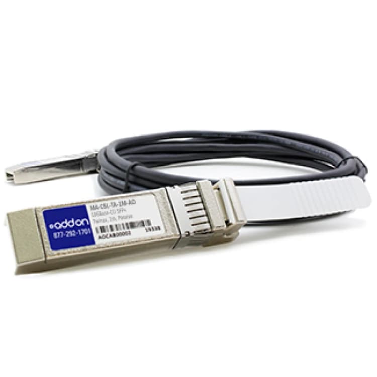 Image of AddOn Networks MA-CBL-TA-1M-AO InfiniBand/fibre optic cable SFP+ Black