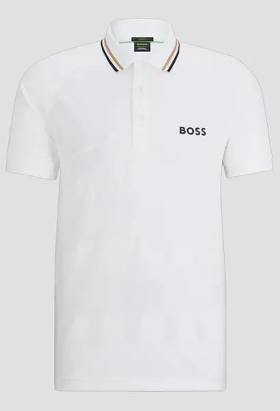 Image of Boss HBG Patteo MB 14 Sn42 Short Sleeve Performance Polos S White 63523601350