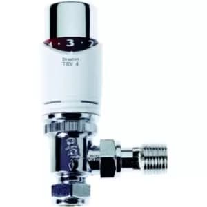 Image of Drayton Chrome Angled TRV4 15mm 0705150C - 576488
