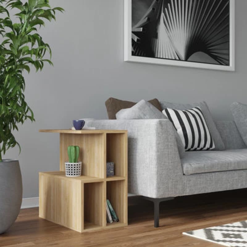 Image of Decorotika Lauron Side Table Cocktail Table Tea Table Side End Table Bed Side Table - Oak, Yellow SDT1052