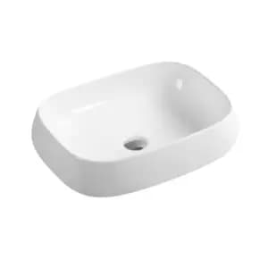 Image of Limoge Ceramic Domed Oblong Countertop Basin
