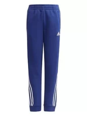 Image of adidas Junior Girls Fi 3s Pant, Blue/White, Size 7-8 Years