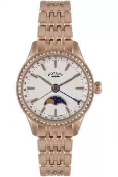 Image of Ladies Rotary Beaumont Collection Moonphase Watch LB02854/01