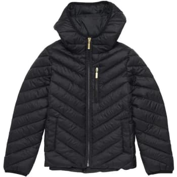 Image of Barbour International Girls Silverstone Quilted Jacket - Black