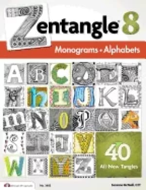 Image of zentangle 8 monograms and alphabets