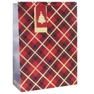 Image of Red Tartan Xlarge Bag