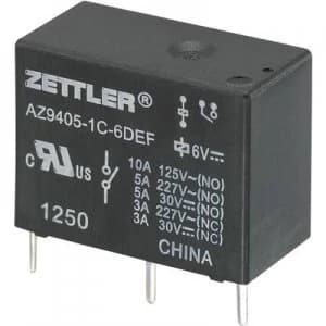 Image of PCB relays 12 Vdc 10 A 1 change over Zettler Electronics
