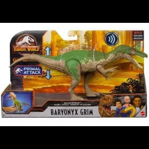 Image of Baryonyx Grim (Jurassic World) Sound Strike Dinosaur Figure