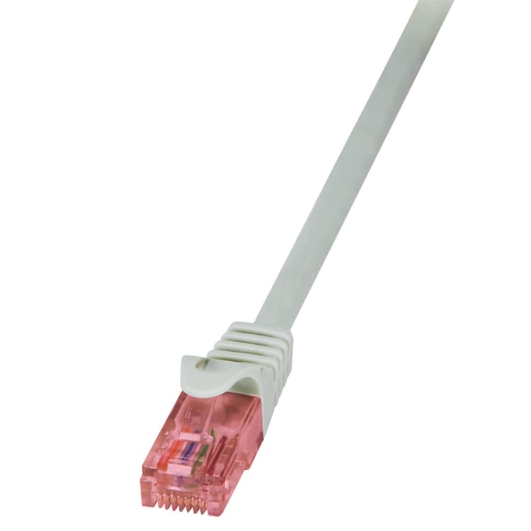 Image of LogiLink RJ45/RJ45. 30 m networking cable Grey Cat6 U/UTP (UTP)