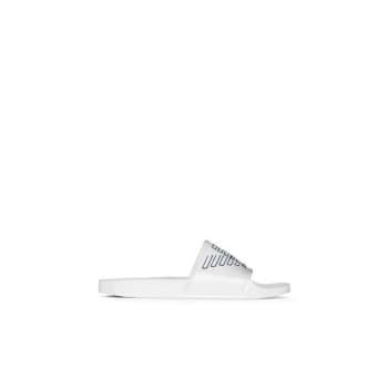 Image of Emporio Armani Eagle Sliders - White