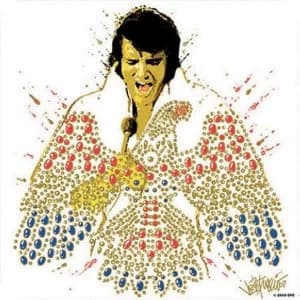 Image of Elvis Presley - American Eagle Single Cork Coaster