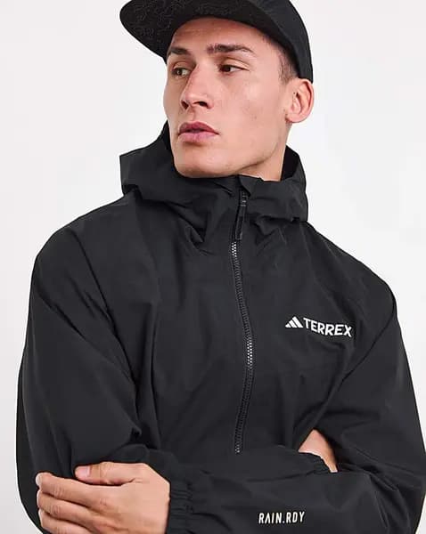 Image of Adidas adidas Terrex Rain Jacket Black Male XL44/48 AT92004