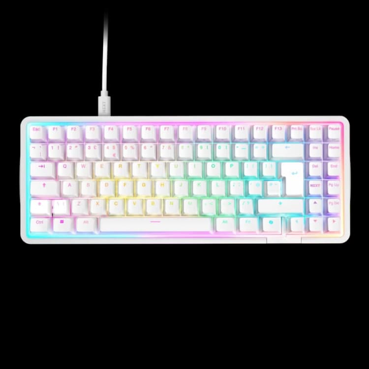 Image of NZXT Function Elite MiniTKL - Premium Tenkeyless Magnetic Hot Swappable Switches - Mechanical Gaming Keyboard - White - KB-101NW-UK
