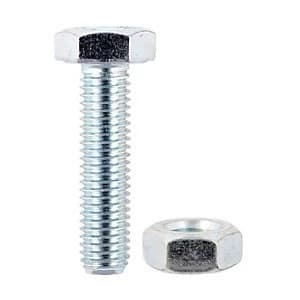 Image of TIMco Hexagonal Set Screws - 10 x 25mm Pack of 2