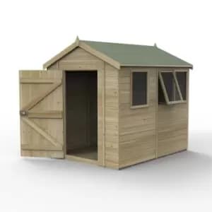 Image of 8' x 6' Forest Timberdale 25yr Guarantee Tongue & Groove Pressure Treated Apex Shed a 3 Windows (2.5m x 1.98m)