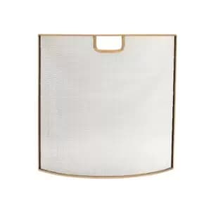 Image of Iron Fire Screen Brass
