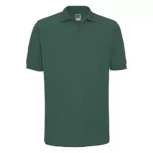 Image of Russell Mens Ripple Collar & Cuff Short Sleeve Polo Shirt (XS) (Bottle Green)