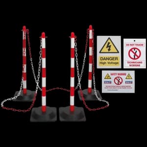 Image of Sealey Exclusion Zone Barrier Kit