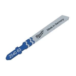 Image of Milwaukee Power Tools Traditional Cutting Metal Jigsaw Blades Pack of 5 T118B