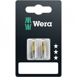 Image of Wera 851/1 TiN SB SiS Philips bit PH 1 Tool steel alloyed, TiN D 6.3 2 pcs