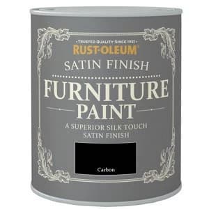 Image of Rust-Oleum Carbon Satin Furniture Paint 125ml