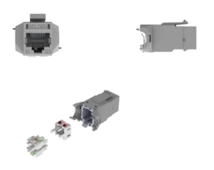 Image of Belden RVAMJKSME-B24 wire connector RJ-45 Grey