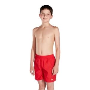 Image of Speedo Boys Solid Leisure Shorts 15 Junior Red - Small