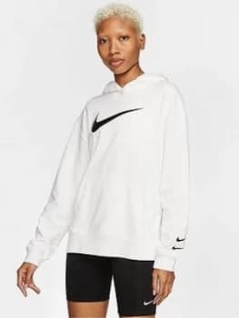 Image of Nike NSW Swoosh OTH Hoodie - White, Size L, Women