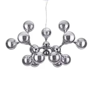 Image of Nodi 15 Light Ceiling Pendant Chrome
