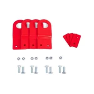 Image of CLEK Lifting Eye Kit Contains 4X Lifting Eyes, 4X Rear Brackets, 8X M10 Coach Bolts and 8X M10 Lock Nuts