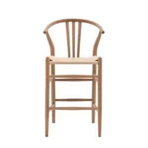 Image of Walsall Set of 2 Bar Stools, Elm Natural