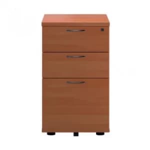 Image of First Tall Under Desk Pedestal 3 Drawer Beech TESUDP3BE2