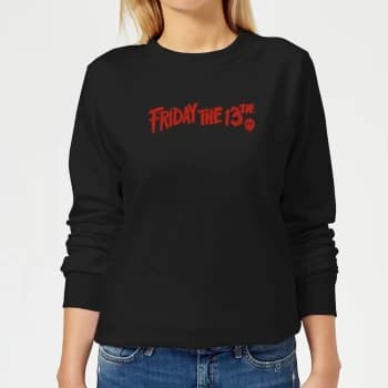 Image of Friday the 13th Logo Womens Sweatshirt - Black - L - Black