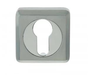 Image of LocksOnline Inner-Circle Square Euro Profile Escutcheon